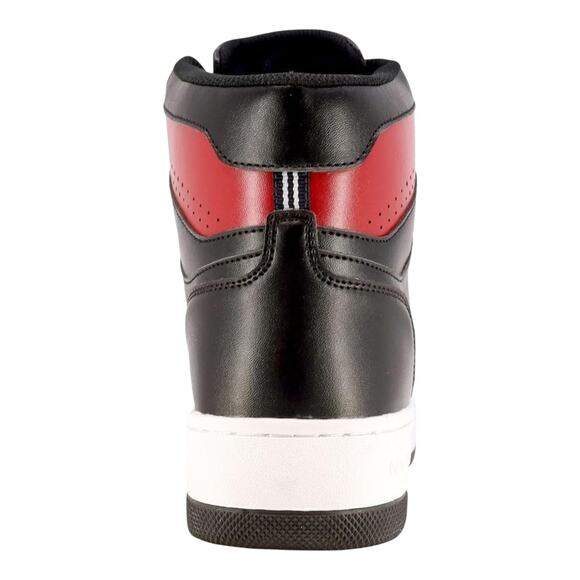 Nautica Men\'s Oakford High Top Sneakers Black Red Size 10